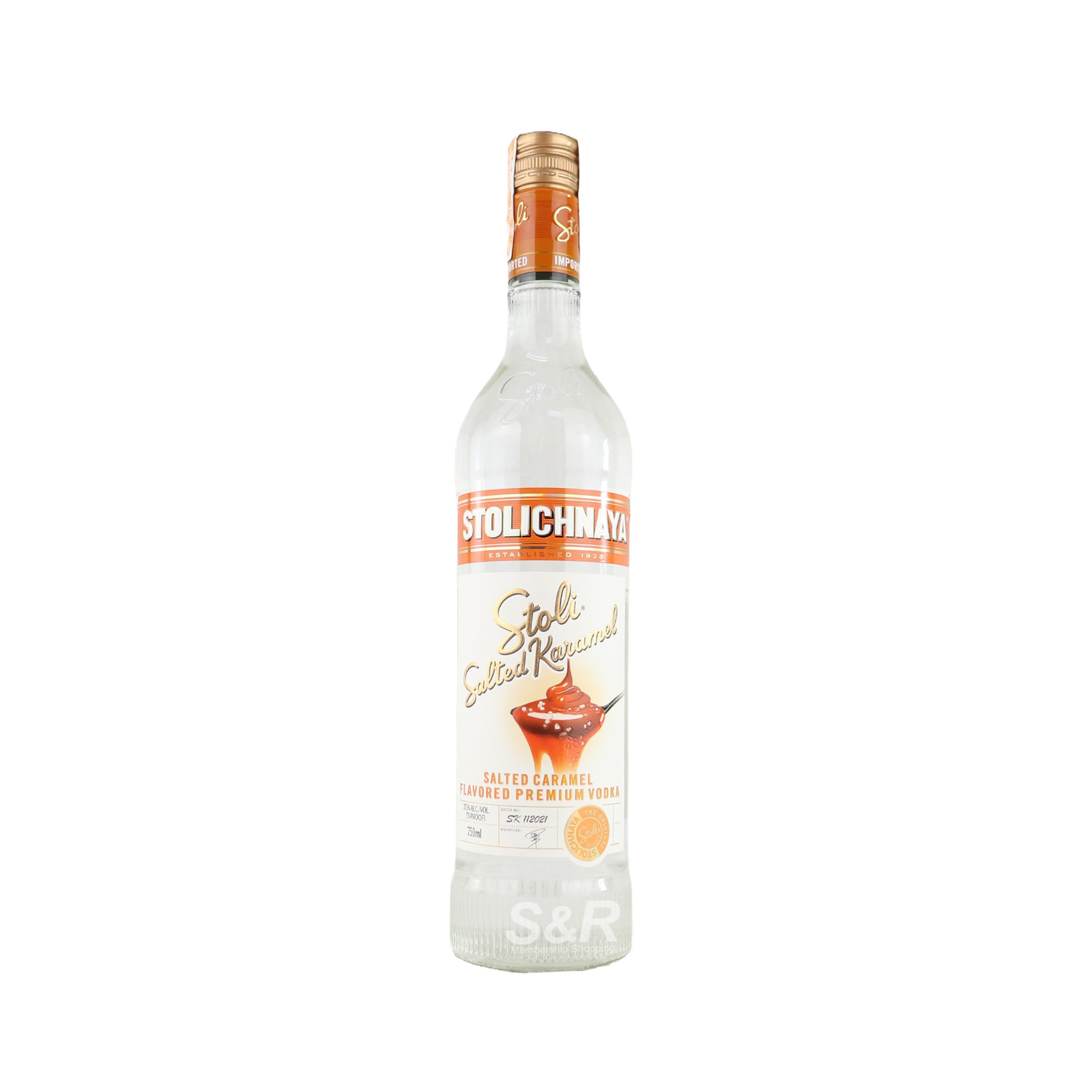 Stolichnaya Salted Caramel Flavored Premium Vodka 750mL